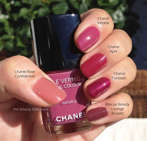 chanel rose confidentiel nail polish dupe